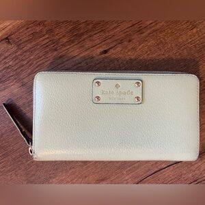 Kate Spade Turquoise Genuine Leather Wallet